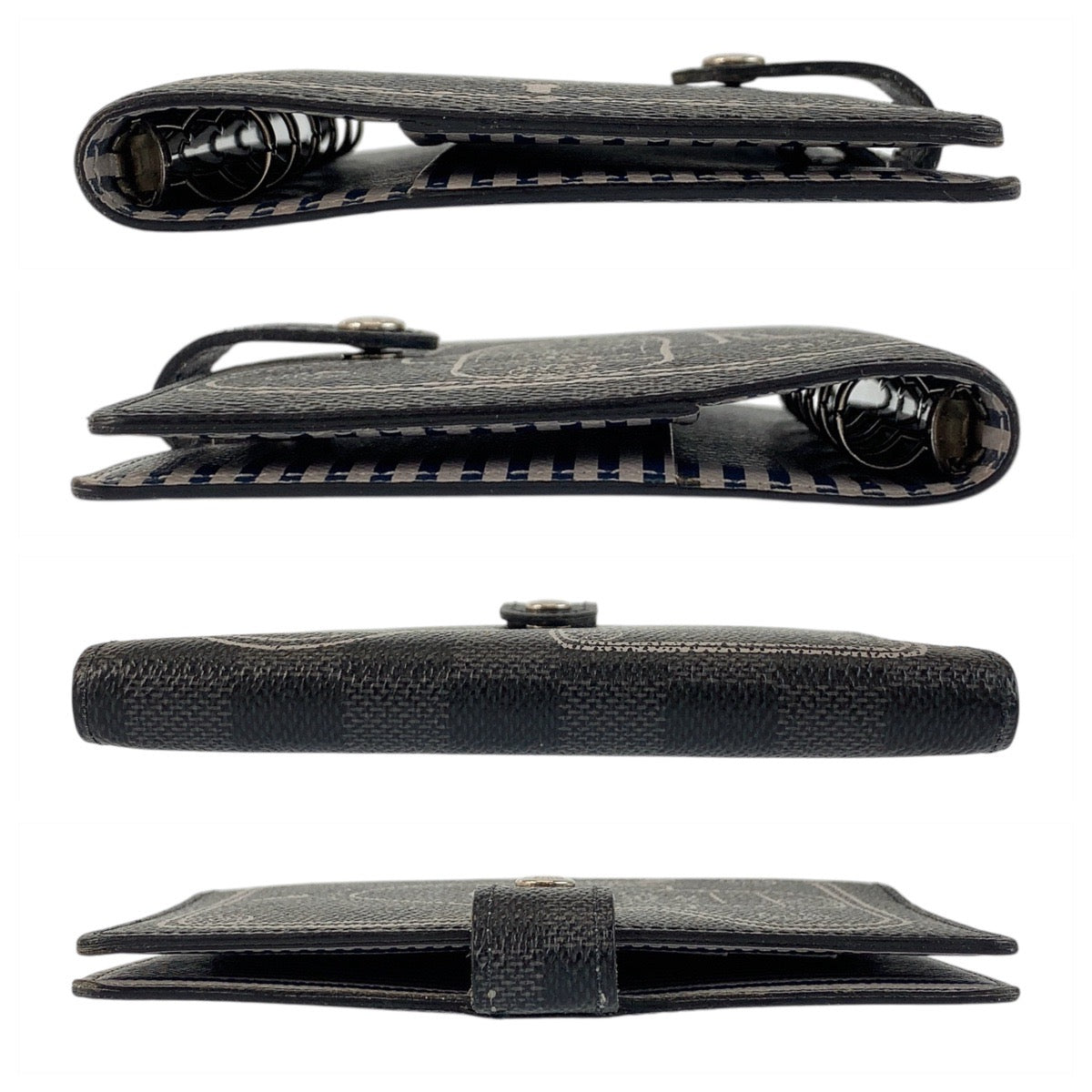 21579
LOUIS VUITTON ルイヴィトン ダミエグラフィット アジェンダ PM グレー シルバー金具 PVC R20030 手帳カバー レディース AB21