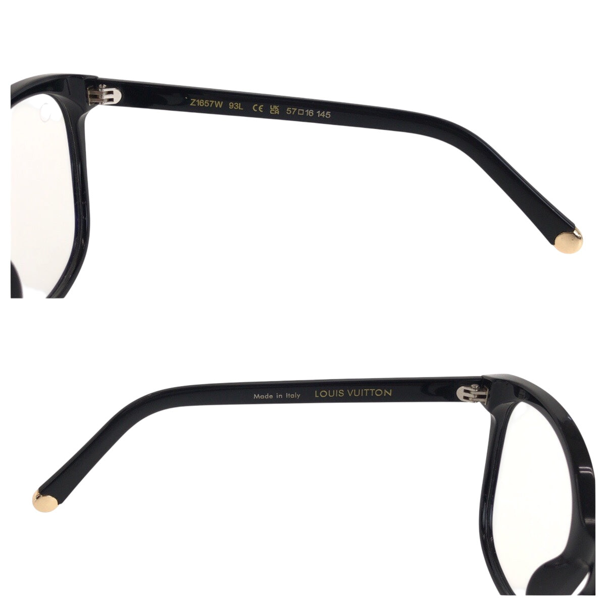 21580
LOUIS VUITTON ルイヴィトン オプティカル マイ モノグラム ライト キャットアイ ブラック 黒 ゴールド プラスチック Z1657W 93L 57□16 145 サングラス 男女兼用 ボストン レディース A39