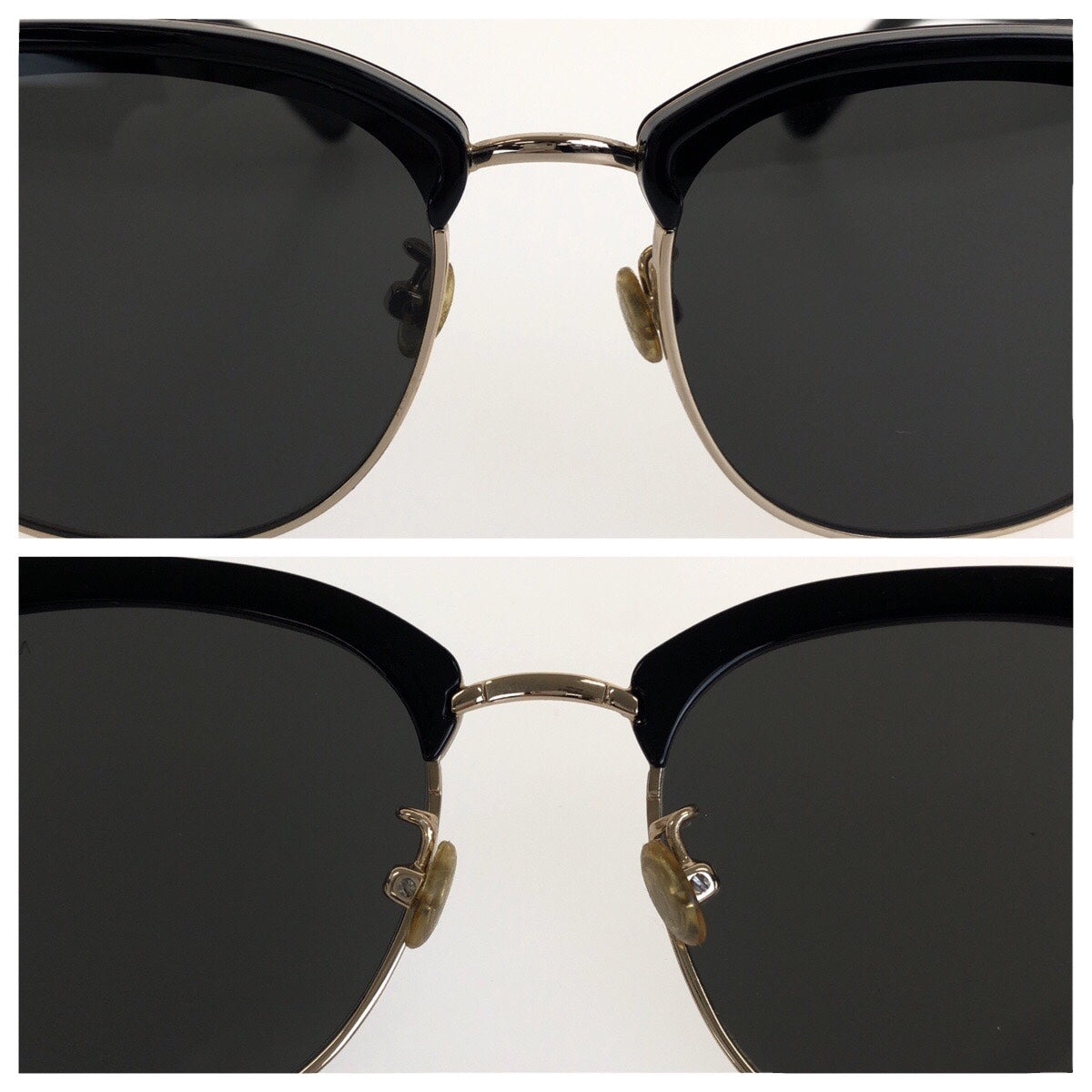 21581
MONCLER モンクレール ブラック 黒 ゴールド プラスチック ML 0112 K 01A 62□18 145 3 サングラス 男女兼用 ボストン メンズ A13