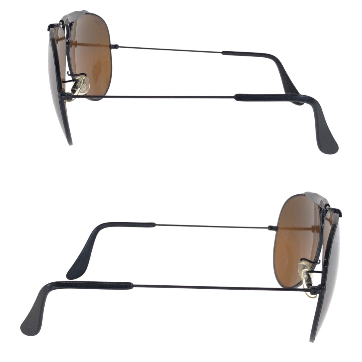 21582
Ray-Ban レイバン ヴィンテージ B&L ブラウン ブラック メッキ サングラス 男女兼用 ティアドロップ メンズ ABP15