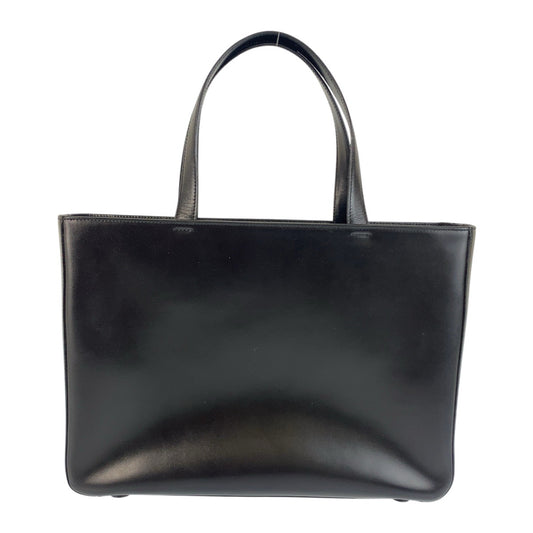21589
PRADA プラダ ブラック 黒 シルバー金具 レザー トートバッグ レディース ABP26