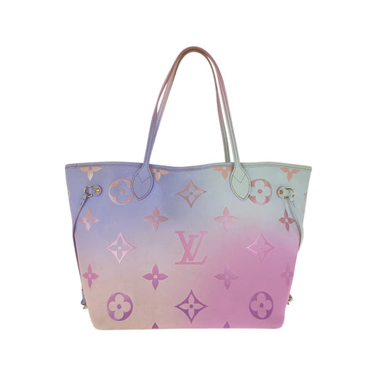 21593
LOUIS VUITTON ルイヴィトン ネヴァーフル MM スプリング イン ザ シティ サンライズパステル ピンク パープル ゴールド金具 PVC M46077 トートバッグ ショルダーバッグ レディース ABP180