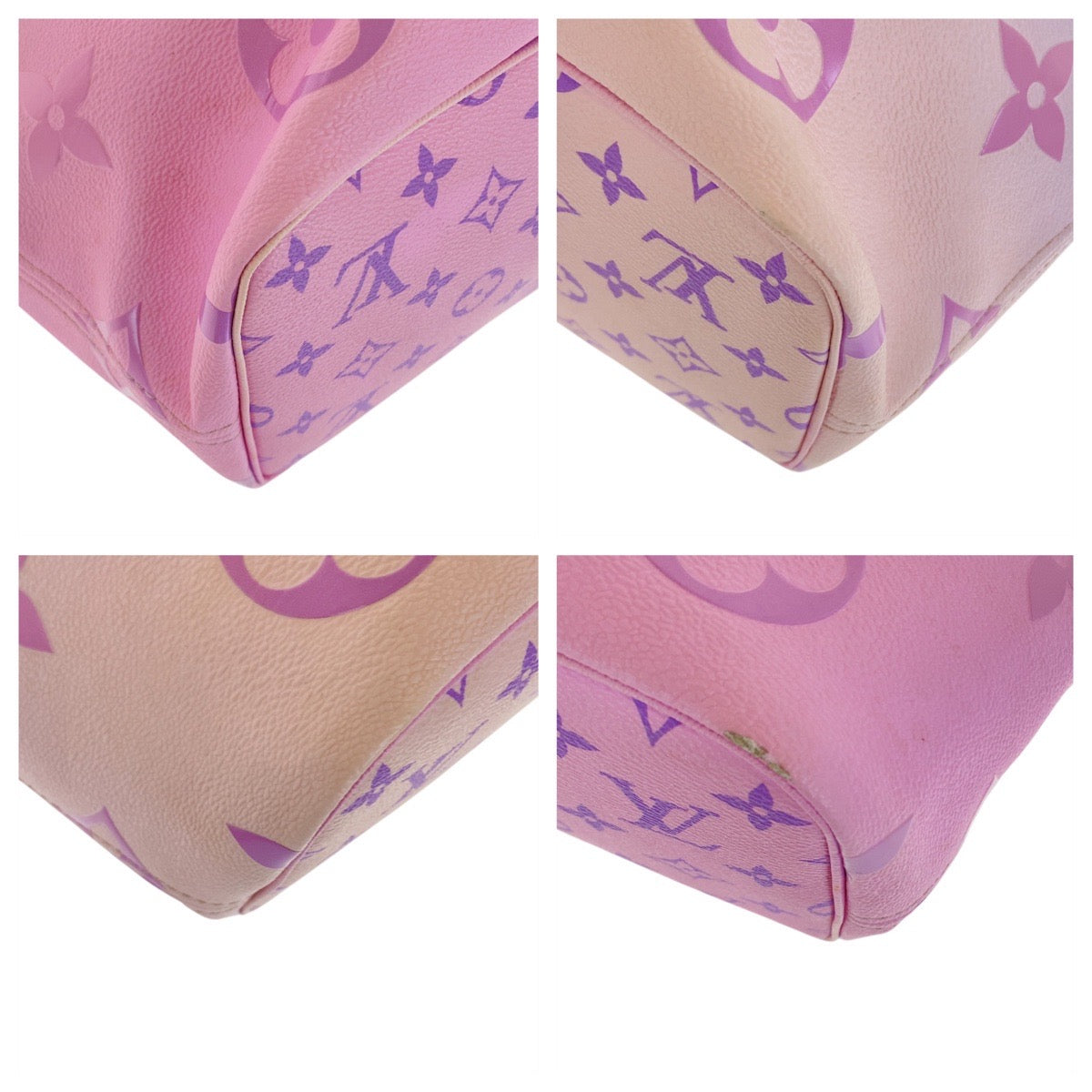 21593
LOUIS VUITTON ルイヴィトン ネヴァーフル MM スプリング イン ザ シティ サンライズパステル ピンク パープル ゴールド金具 PVC M46077 トートバッグ ショルダーバッグ レディース ABP180