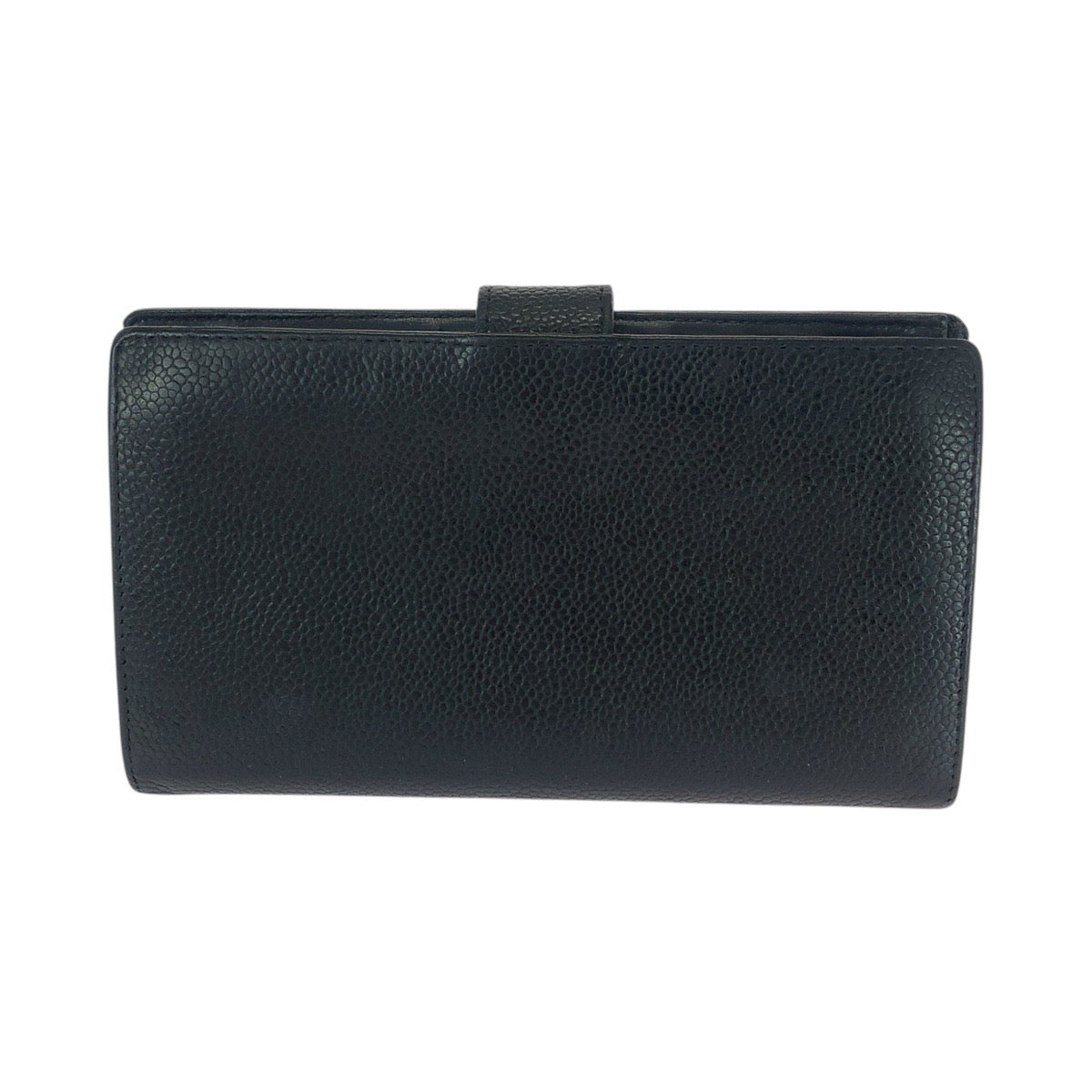 21594
CHANEL シャネル ヴィンテージ ココマーク ブラック 黒 ゴールド金具 キャビアスキン 長財布 ロングウォレット レディース ABP48