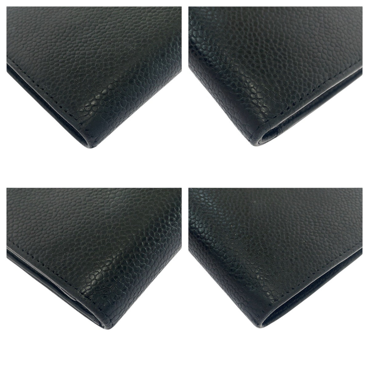 21594
CHANEL シャネル ヴィンテージ ココマーク ブラック 黒 ゴールド金具 キャビアスキン 長財布 ロングウォレット レディース ABP48