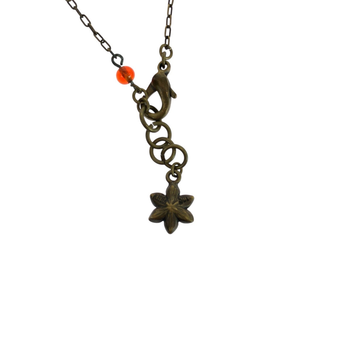 21597
ANNA SUI アナスイ フラワー 花 ゴールド ブロンズ メタル ブレスレット レディース AB2