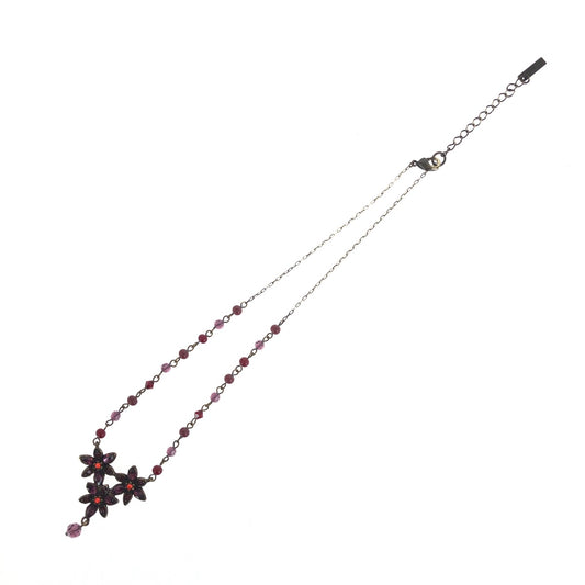 21600
ANNA SUI アナスイ ゴールド ブロンズ パープル ピンク メッキ / ラインストーン ビジュー ネックレス ペンダント レディース A2