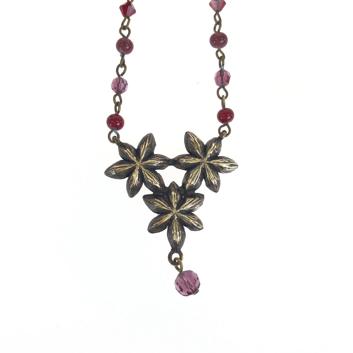 21600
ANNA SUI アナスイ ゴールド ブロンズ パープル ピンク メッキ / ラインストーン ビジュー ネックレス ペンダント レディース A2