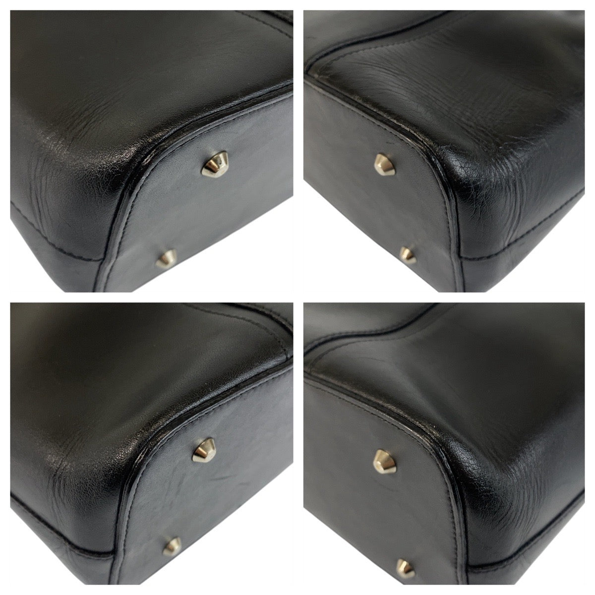 21602
BURBERRY バーバリー 中チェック柄 ブラック 黒 シルバー金具 レザー / キャンバス トートバッグ ショルダーバッグ レディース ABP22