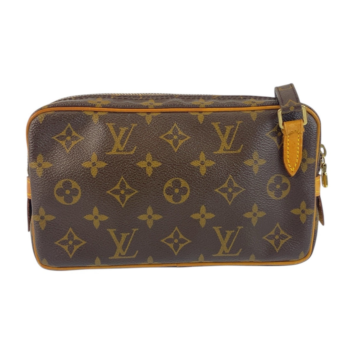 21603
LOUIS VUITTON ルイヴィトン モノグラム マルリーバンドリエール ブラウン ゴールド金具 PVC M51828 ショルダーバッグ ポシェット レディース AB36