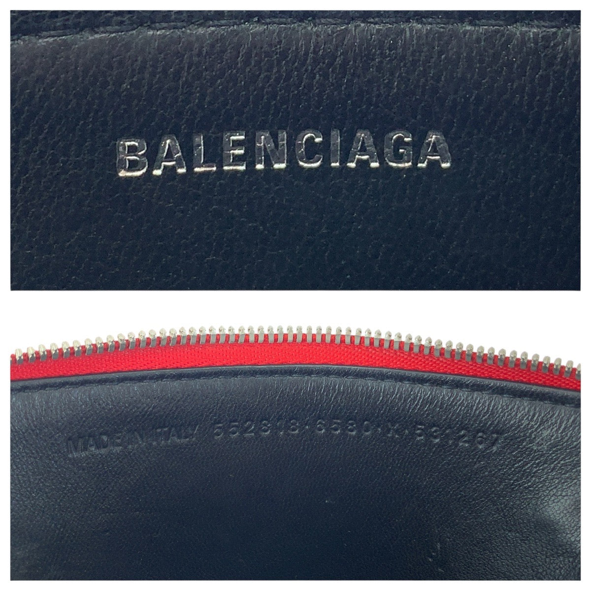 21608
BALENCIAGA バレンシアガ トライアングル レッド ホワイト シルバー金具 パテントレザー 552818 コインケース コインパース レディース AB7