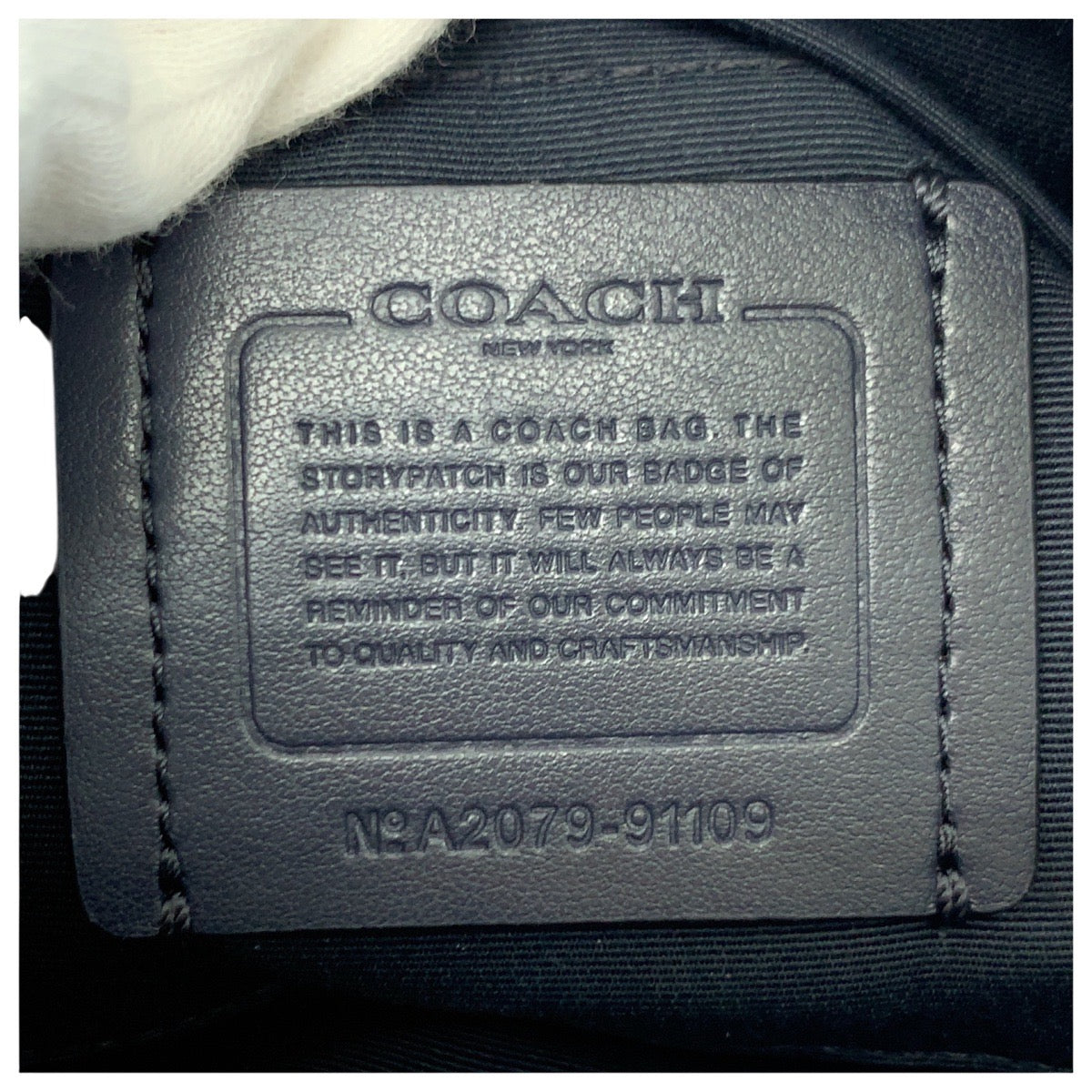 21609
COACH コーチ ホースアンドキャリッジ ブルー シルバー金具 PVC / レザー 91109 ショルダーバッグ レディース A10