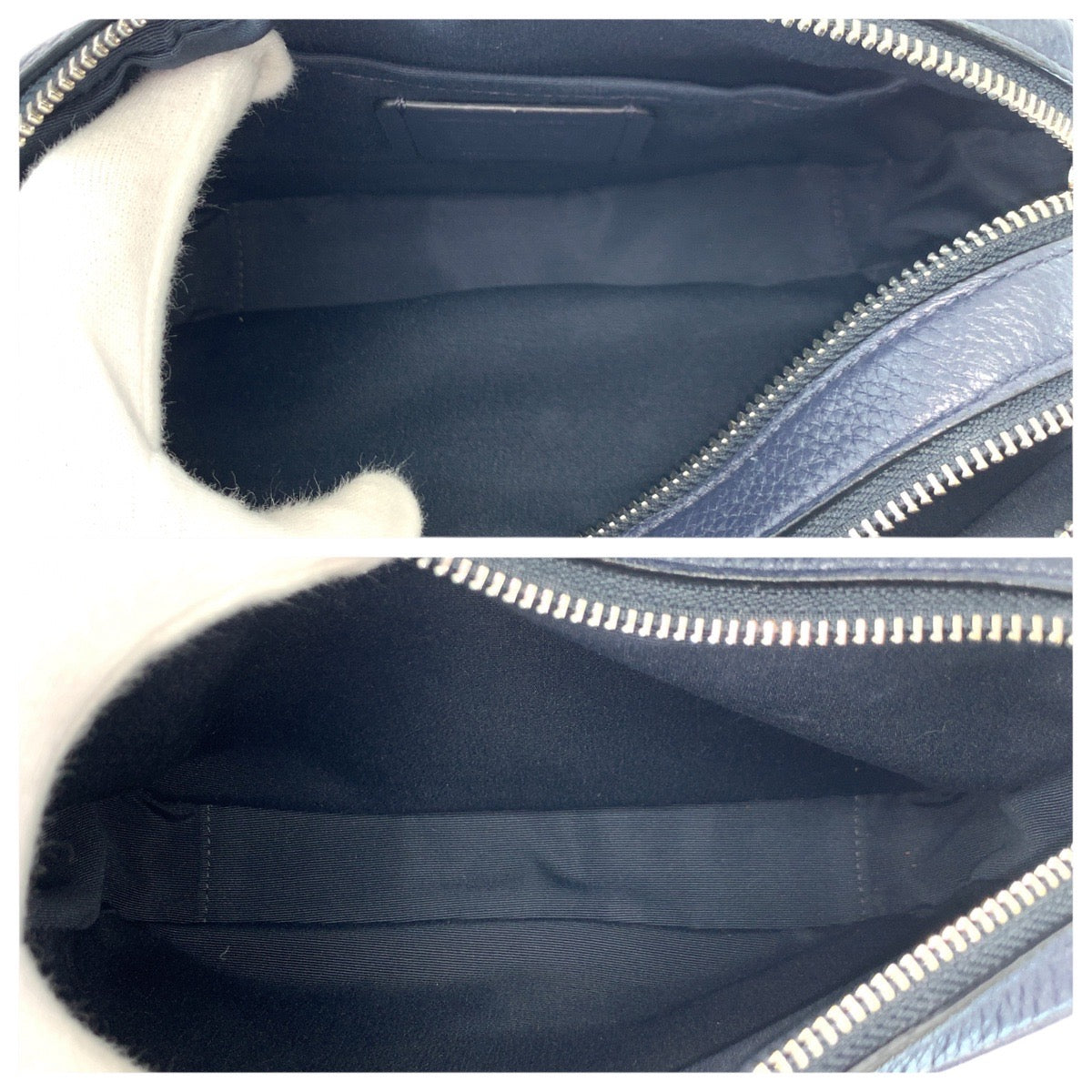 21609
COACH コーチ ホースアンドキャリッジ ブルー シルバー金具 PVC / レザー 91109 ショルダーバッグ レディース A10