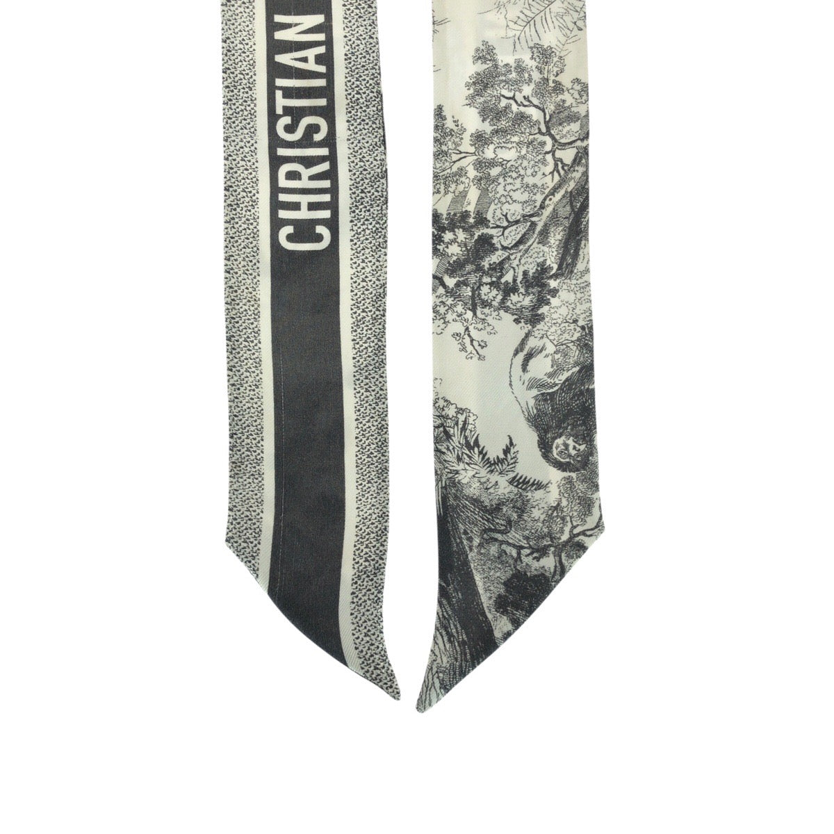 21610
Christian Dior クリスチャンディオール ミッツァスカーフ グレー ホワイト シルク 15JOU1061602 スカーフ メンズ ABP10