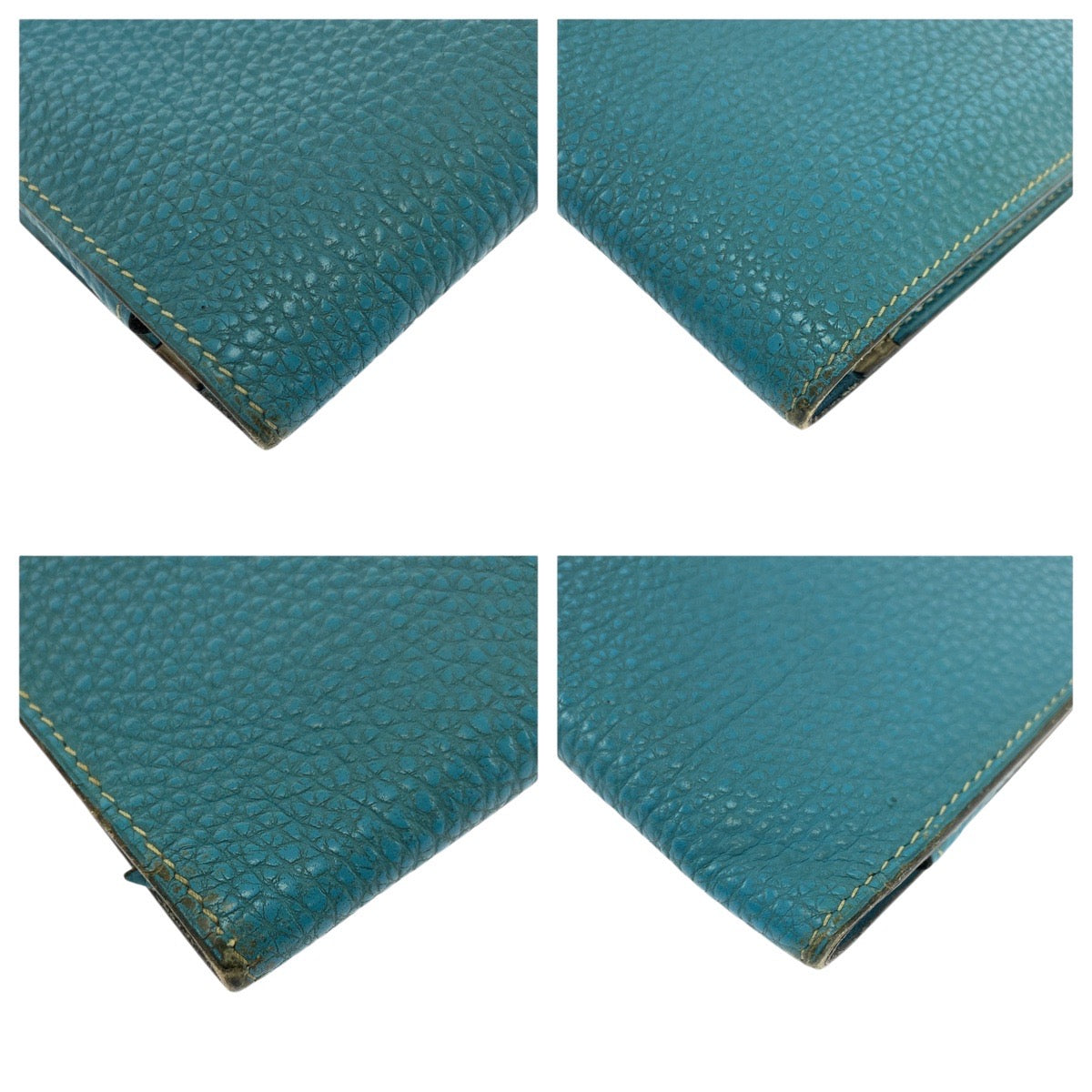 21612
HERMES エルメス ドゴン GM ブルージーン ブルー シルバー金具 トゴ 長財布 ロングウォレット □L刻印 レディース AB42