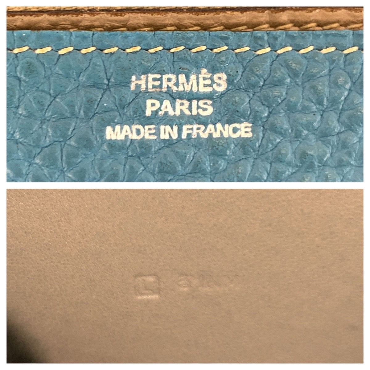 21612
HERMES エルメス ドゴン GM ブルージーン ブルー シルバー金具 トゴ 長財布 ロングウォレット □L刻印 レディース AB42