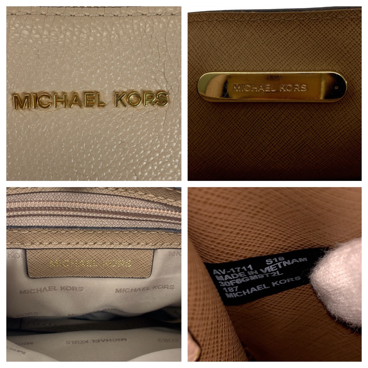 21613
Michael Kors マイケルコース マーサー ベビーピンク ベージュ ゴールド金具 レザー 30F6GM9T2L ハンドバッグ トートバッグ レディース AB4