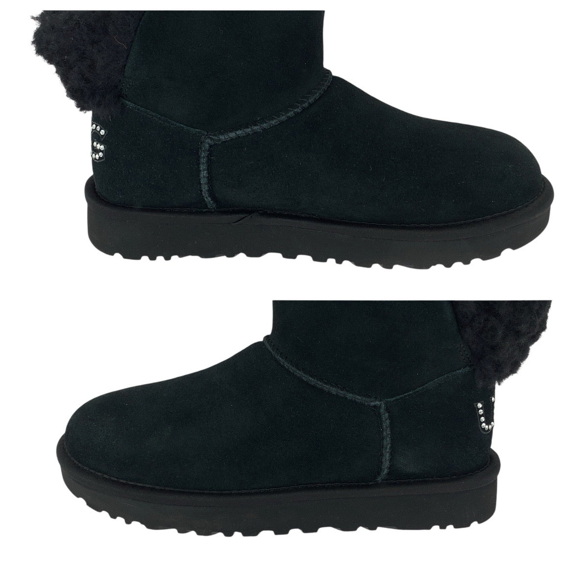 21618
UGG アグ クラシック ブリング ミニ サイズ37/23 ブラック 黒 シープスキン 1118839 ブーツ 靴 ムートン レディース AB4