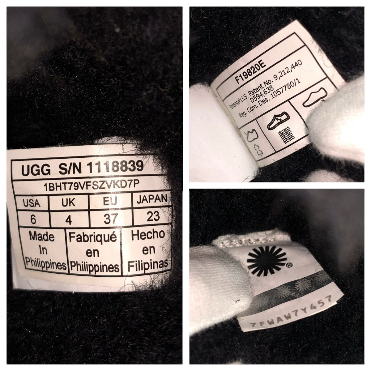 21618
UGG アグ クラシック ブリング ミニ サイズ37/23 ブラック 黒 シープスキン 1118839 ブーツ 靴 ムートン レディース AB4