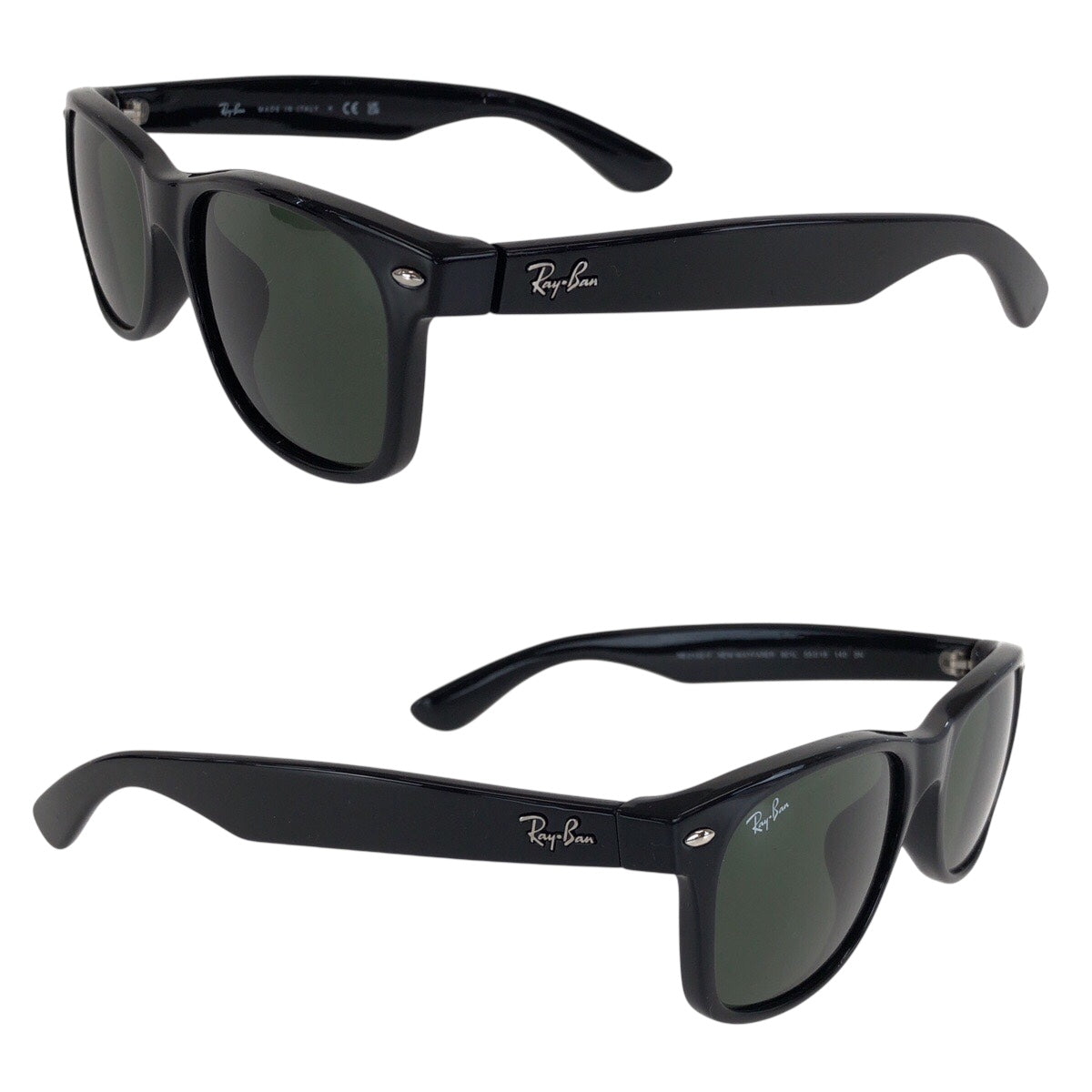 21624
Ray-Ban レイバン ウェイファーラー 男女兼用 ブラック 黒 グリーン プラスチック RB 2132 F 901L 55□18 140 3N サングラス ウェリントン メンズ SA12