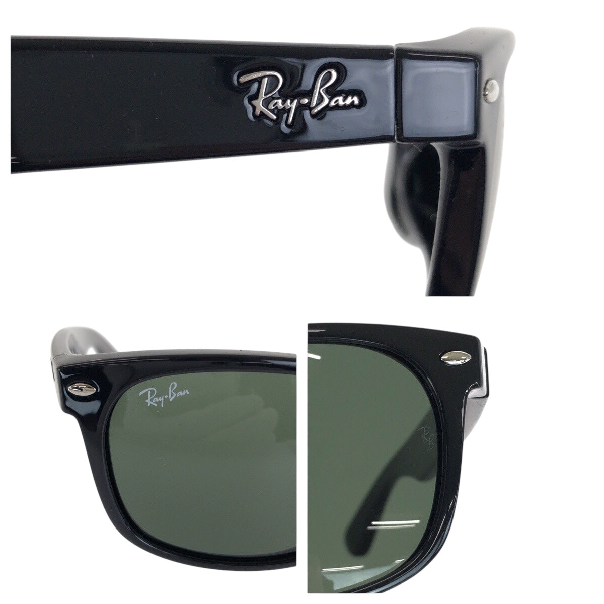 21624
Ray-Ban レイバン ウェイファーラー 男女兼用 ブラック 黒 グリーン プラスチック RB 2132 F 901L 55□18 140 3N サングラス ウェリントン メンズ SA12
