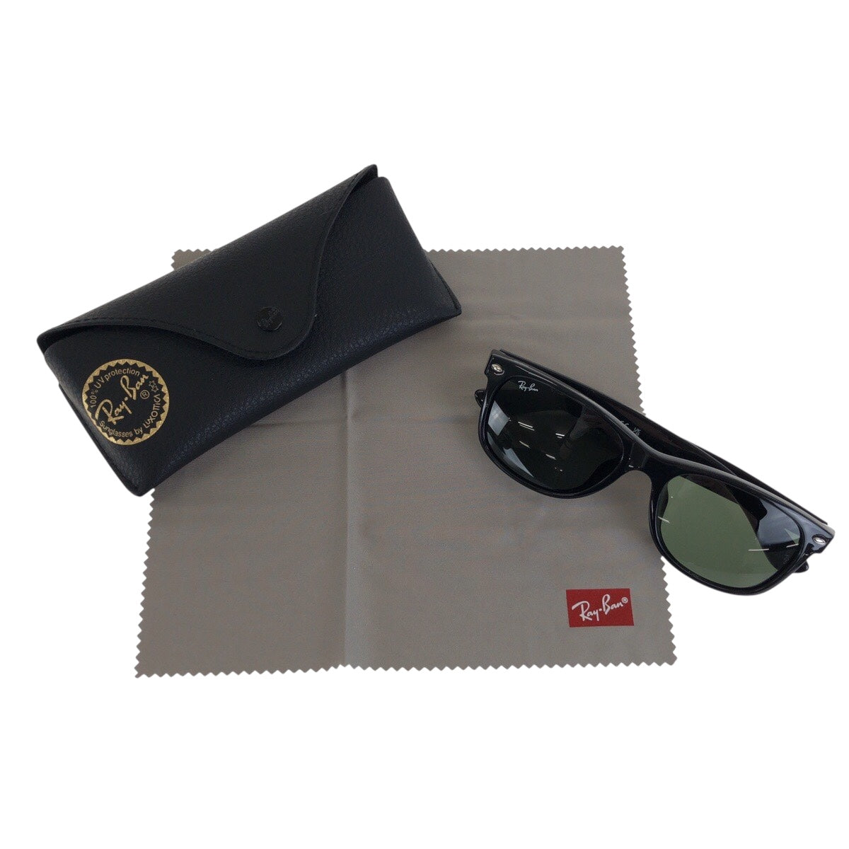 21624
Ray-Ban レイバン ウェイファーラー 男女兼用 ブラック 黒 グリーン プラスチック RB 2132 F 901L 55□18 140 3N サングラス ウェリントン メンズ SA12