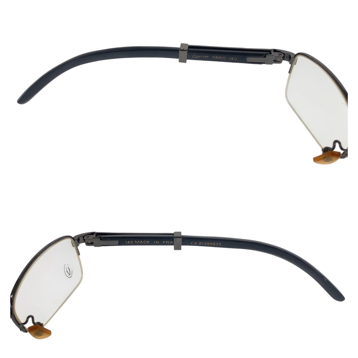 21626
CARTIER カルティエ ブラック 黒 プラスチック / メタル メガネ 男女兼用 メンズ AB30