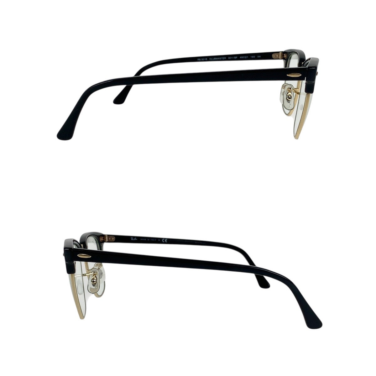 21628
Ray-Ban レイバン クラブマスター ブラック 黒 ゴールド金具 プラスチック / メタル RB3016 901/BF 49□21 140 ON サングラス 男女兼用 ウェリントン レディース A12