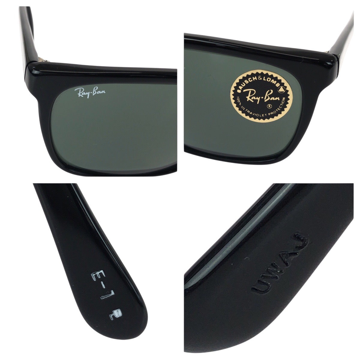 21629
Ray-Ban レイバン ヴィンテージ ボシュロム トラディショナル マディソン ブラック 黒 シルバー金具 プラスチック (#06) 58□15 サングラス 男女兼用 ウェリントン レディース A12