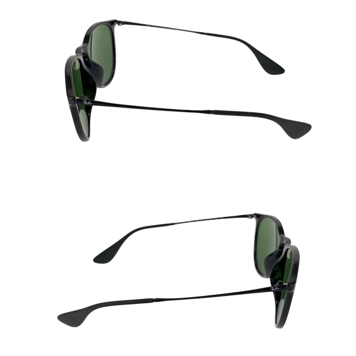 21630
Ray-Ban レイバン ブラック 黒 グリーン プラスチック R B4171-E ERIKA 601/2P 54□18 3P サングラス 男女兼用 ボストン メンズ A12