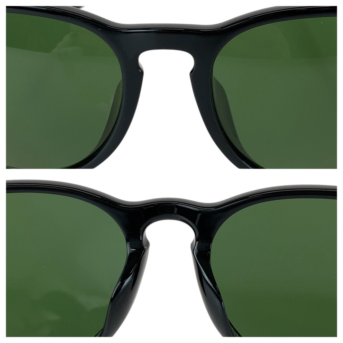 21630
Ray-Ban レイバン ブラック 黒 グリーン プラスチック R B4171-E ERIKA 601/2P 54□18 3P サングラス 男女兼用 ボストン メンズ A12