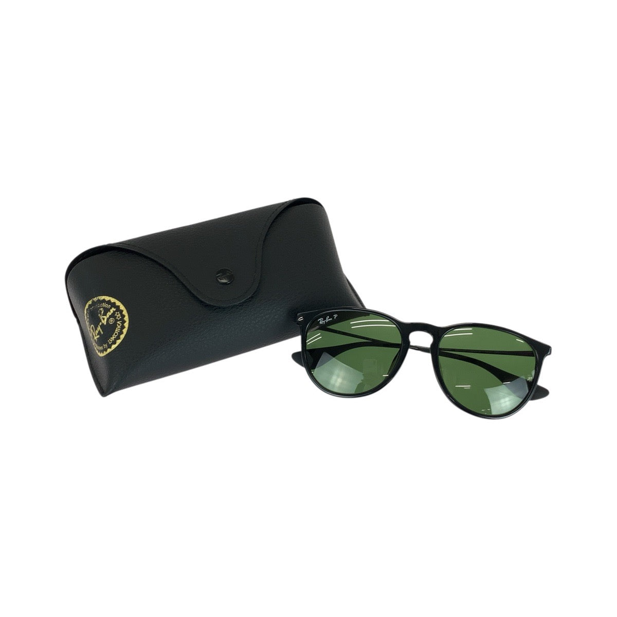 21630
Ray-Ban レイバン ブラック 黒 グリーン プラスチック R B4171-E ERIKA 601/2P 54□18 3P サングラス 男女兼用 ボストン メンズ A12