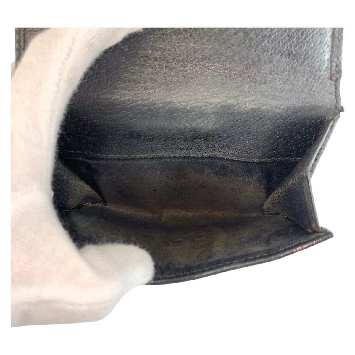 21637
GUCCI グッチ プリンシー ブラック 黒 ゴールド金具 GGキャンバス / レザー 167465 折財布 コンパクトウォレット レディース B6