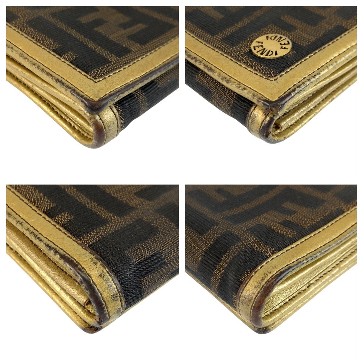 21641
FENDI フェンディ ズッカ ブラウン ゴールド キャンバス 2270-8M0000-VZ2-069 長財布 ロングウォレット レディース B7