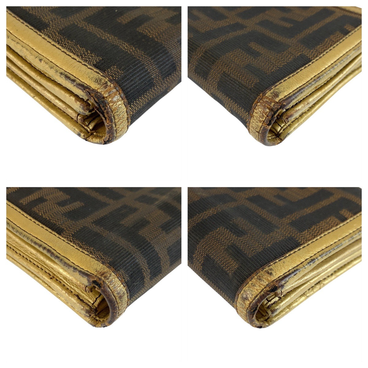 21641
FENDI フェンディ ズッカ ブラウン ゴールド キャンバス 2270-8M0000-VZ2-069 長財布 ロングウォレット レディース B7