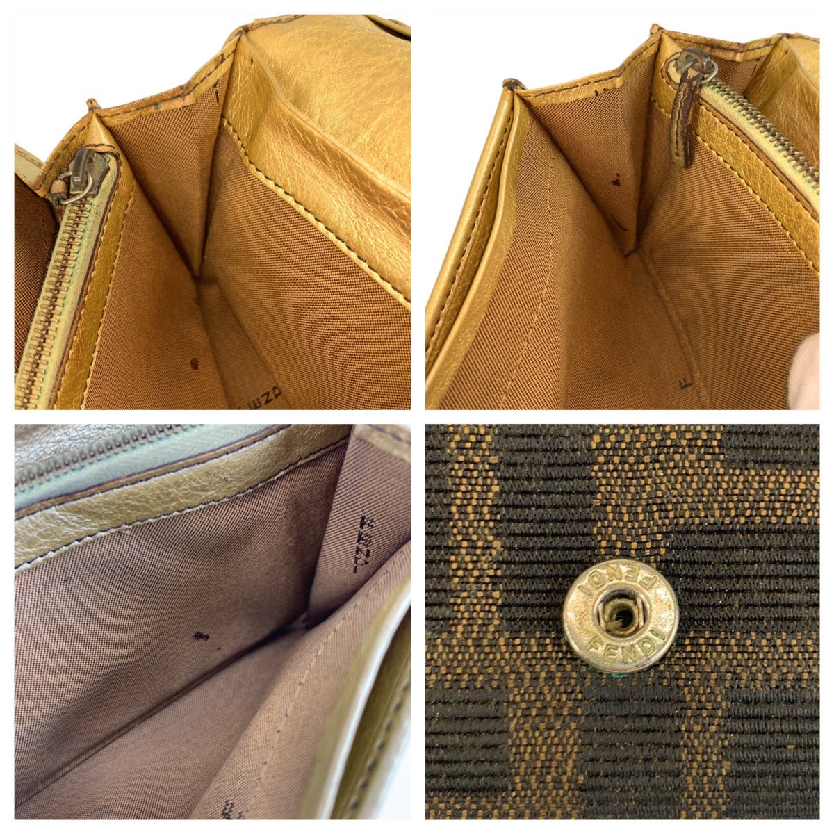 21641
FENDI フェンディ ズッカ ブラウン ゴールド キャンバス 2270-8M0000-VZ2-069 長財布 ロングウォレット レディース B7