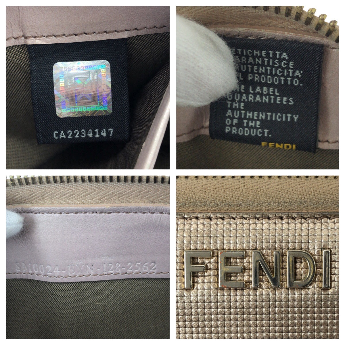 21642
FENDI フェンディ サーモンピンク ゴールド金具 レザー 8M0024 長財布 ラウンドファスナー レディース B7