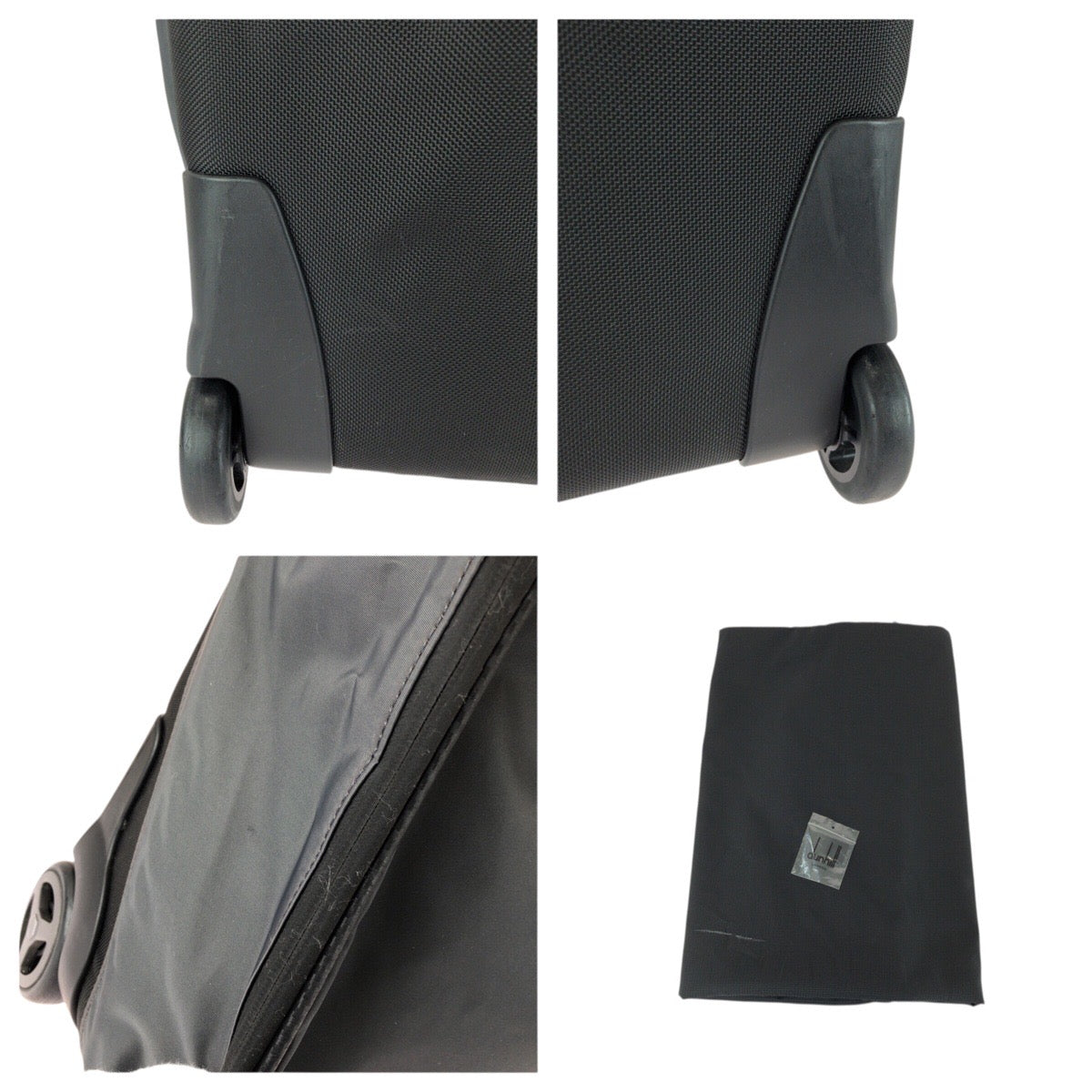 21644
Dunhill ダンヒル ブラック 黒 ガンメタ金具 ナイロン / レザー キャリーバッグ ビジネスキャリー メンズ ABP25