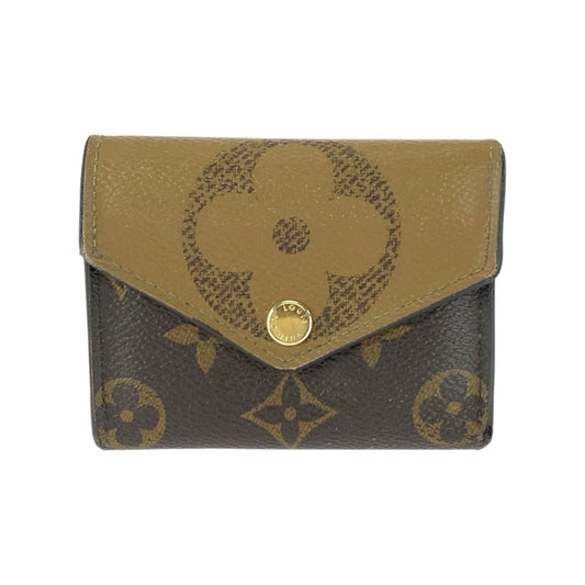 21645
LOUIS VUITTON ルイヴィトン モノグラム ポルトフォイユ ゾエ ブラウン ゴールド金具 PVC M80725 折財布 コンパクトウォレット レディース AB26