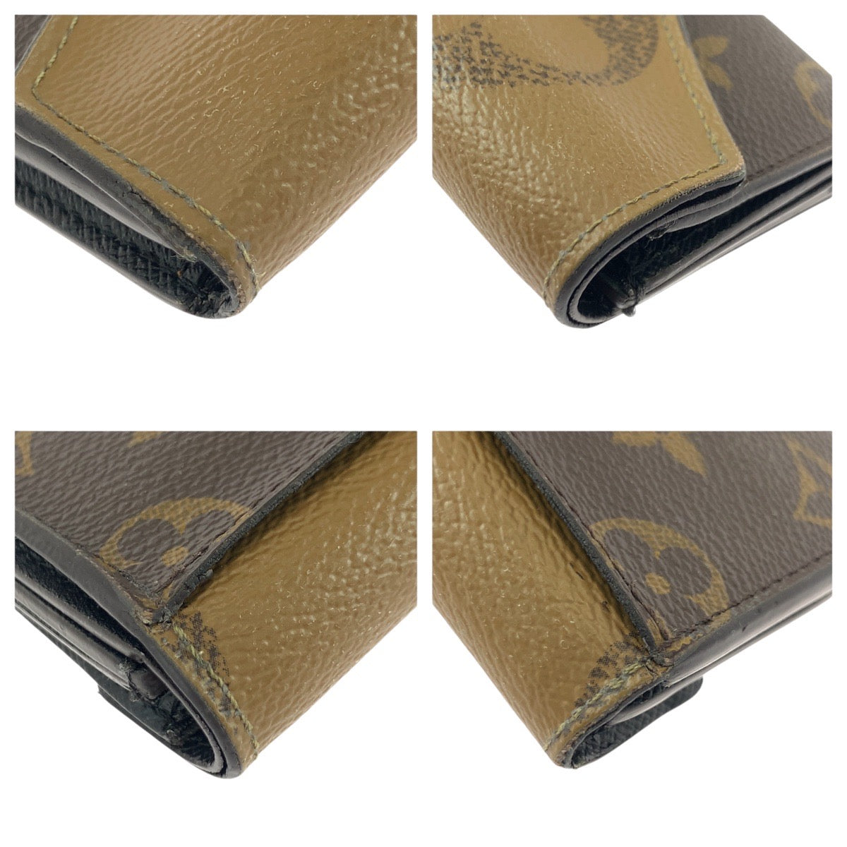 21645
LOUIS VUITTON ルイヴィトン モノグラム ポルトフォイユ ゾエ ブラウン ゴールド金具 PVC M80725 折財布 コンパクトウォレット レディース AB26