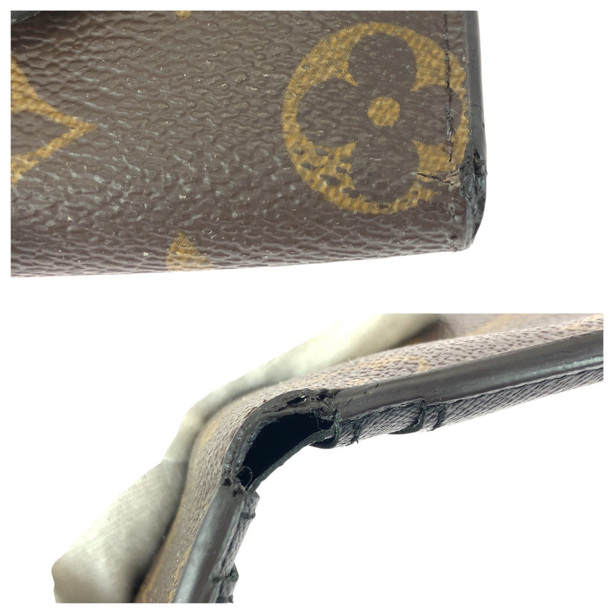 21645
LOUIS VUITTON ルイヴィトン モノグラム ポルトフォイユ ゾエ ブラウン ゴールド金具 PVC M80725 折財布 コンパクトウォレット レディース AB26