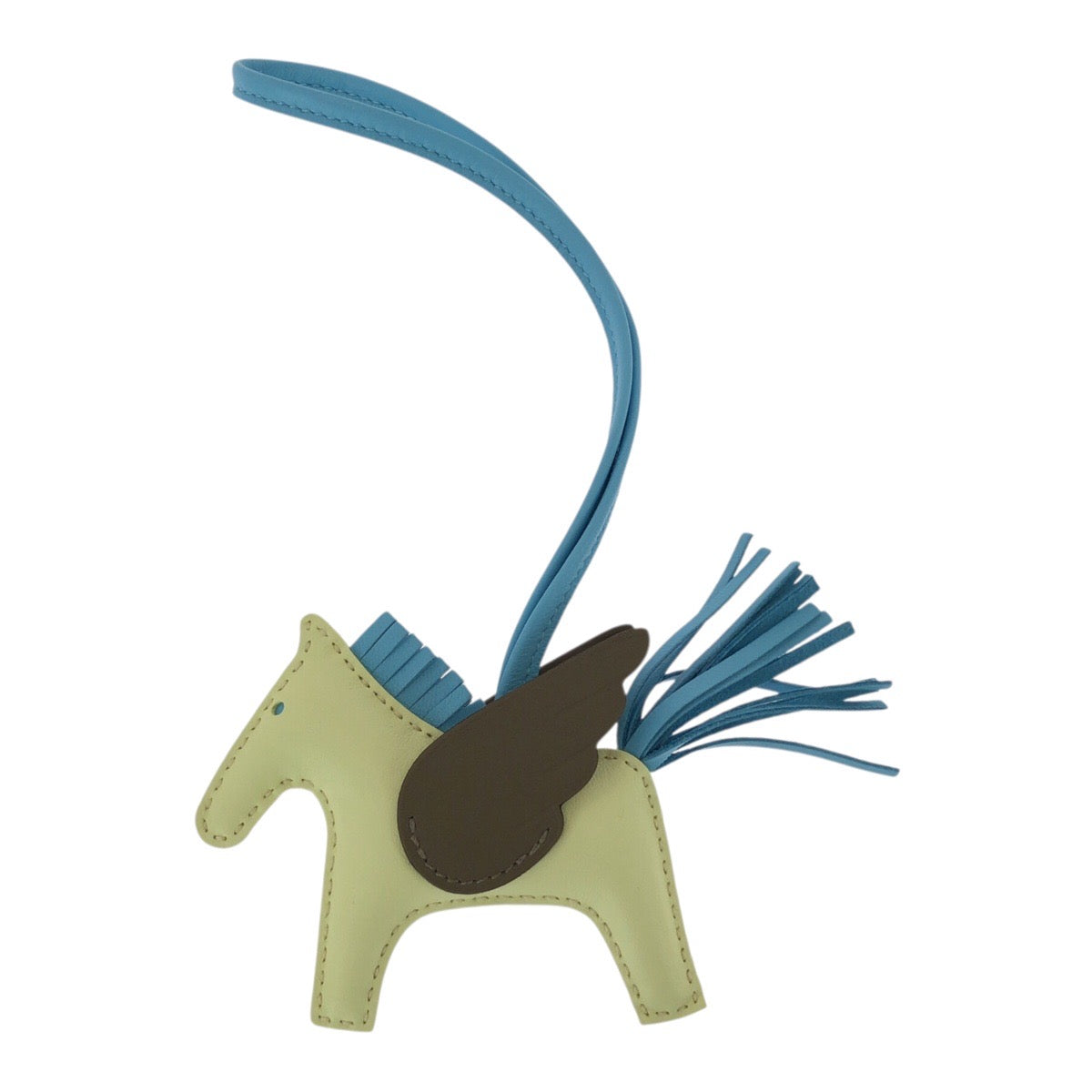 21662
HERMES エルメス ロデオ ペガサスPM ジョーヌミルトン セレスト エトゥープ アニョーミロ / スイフト キーホルダー バッグチャーム レディース S