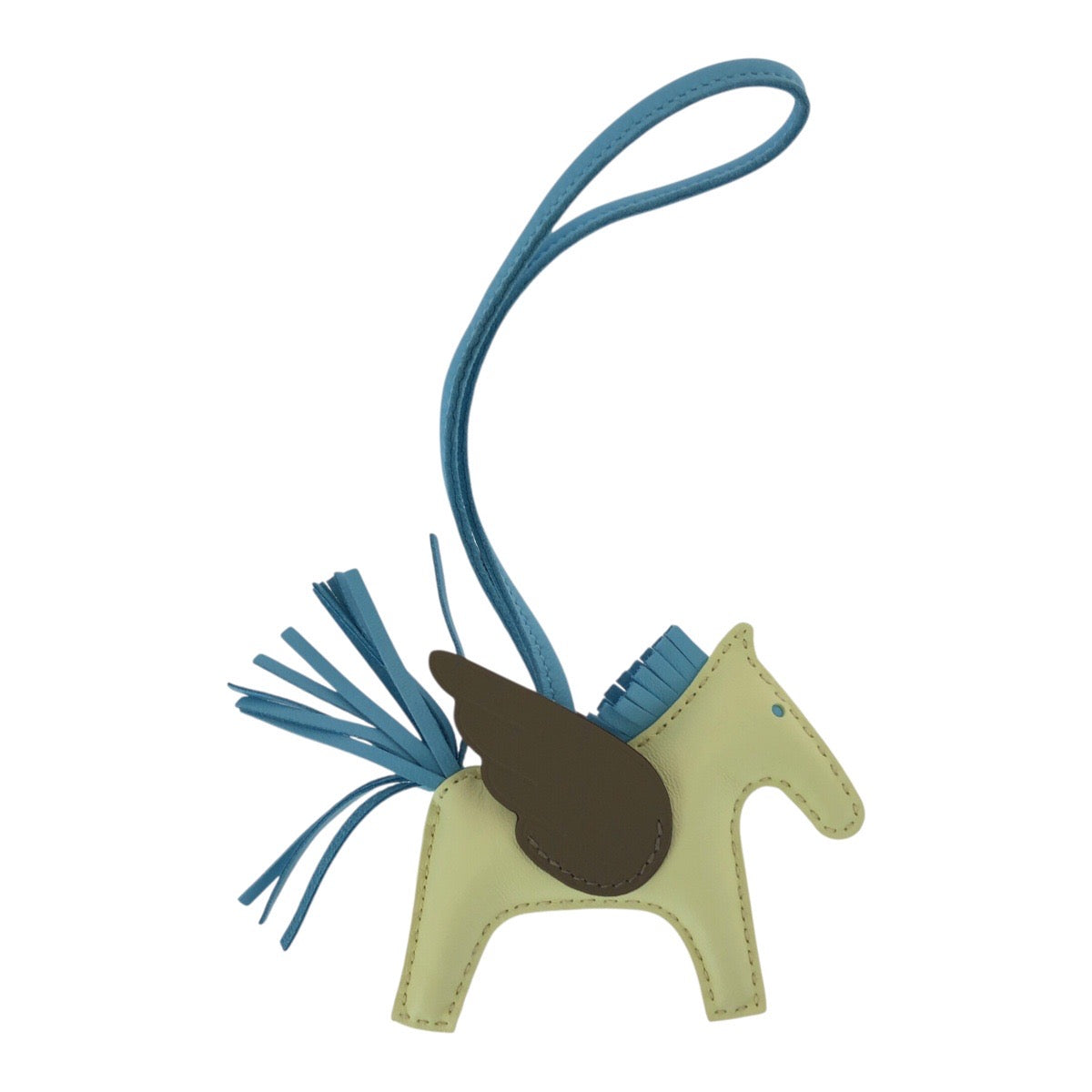 21662
HERMES エルメス ロデオ ペガサスPM ジョーヌミルトン セレスト エトゥープ アニョーミロ / スイフト キーホルダー バッグチャーム レディース S