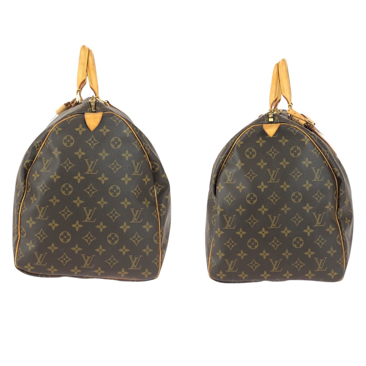 21665
LOUIS VUITTON Monogram Keepall 55 Brown Gold Hardware PVC / Leather M41424 Boston Bag Travel Bag Women's ABP