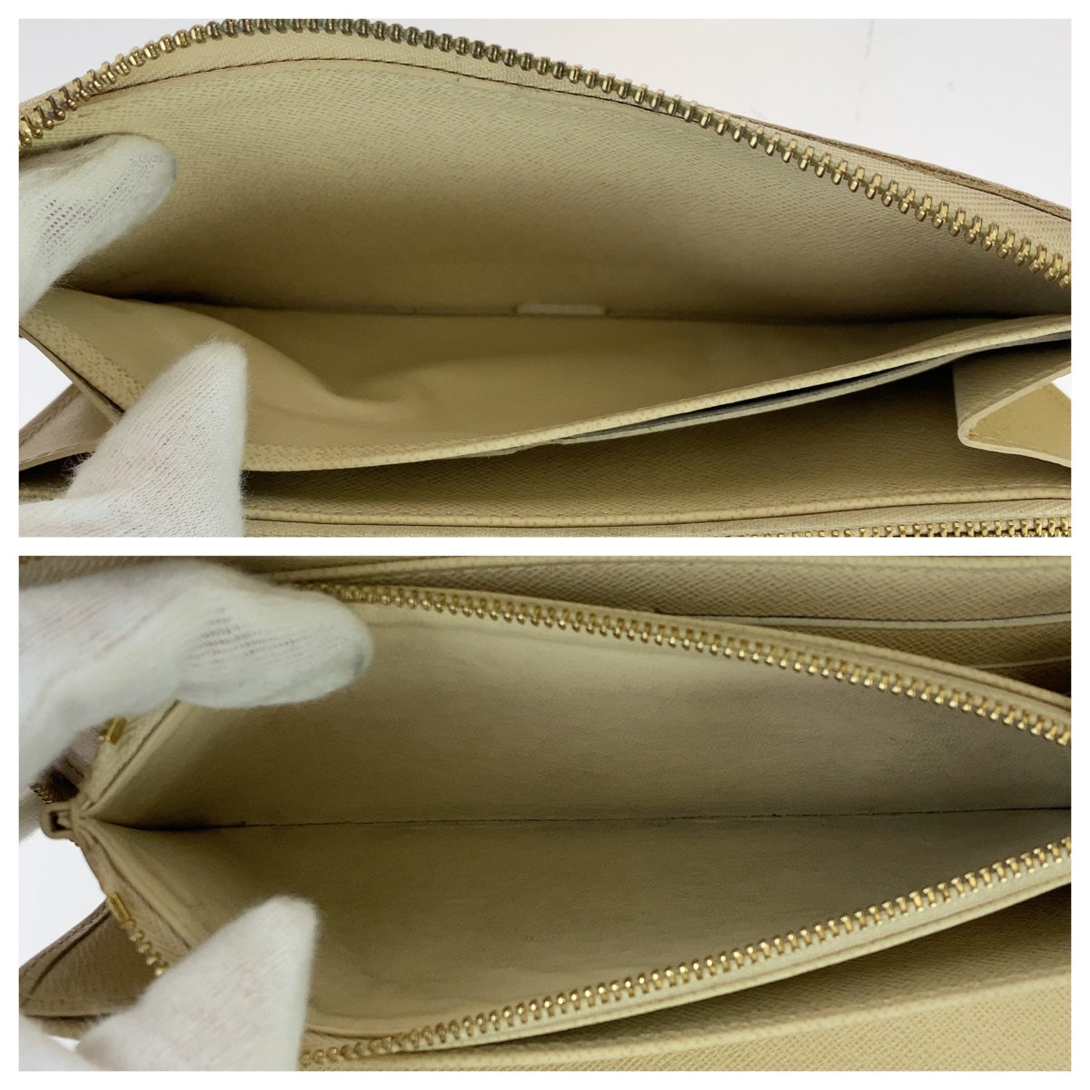 21695
LOUIS VUITTON ルイヴィトン ダミエ アズール ジッピー オーガナイザー ホワイト グレー ゴールド金具 PVC N60012 長財布 ラウンドファスナー ジッピーウォレット レディース AB