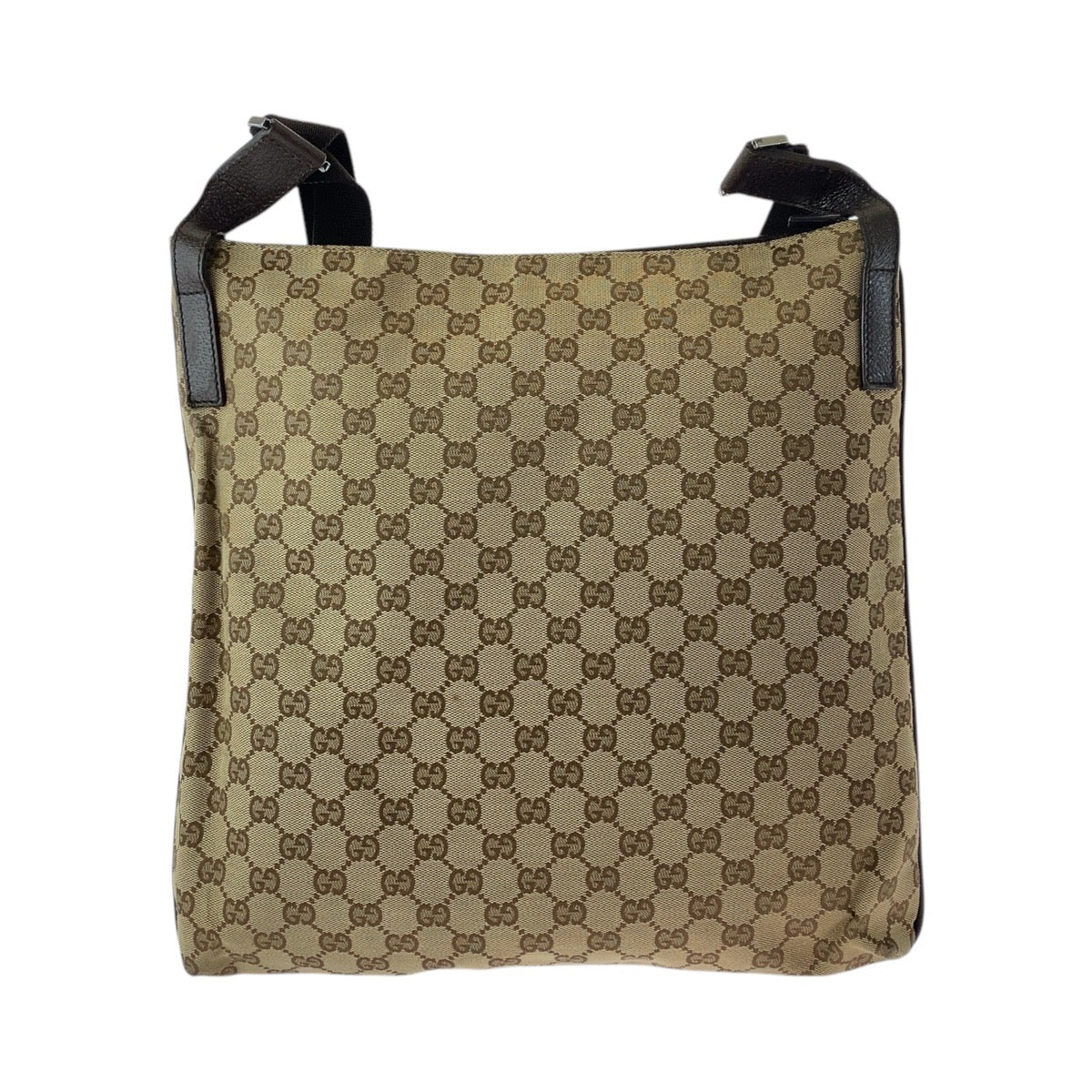 21696
GUCCI Beige Brown GG Canvas / Leather 122791 Shoulder Bag Messenger Bag Women's ABP35