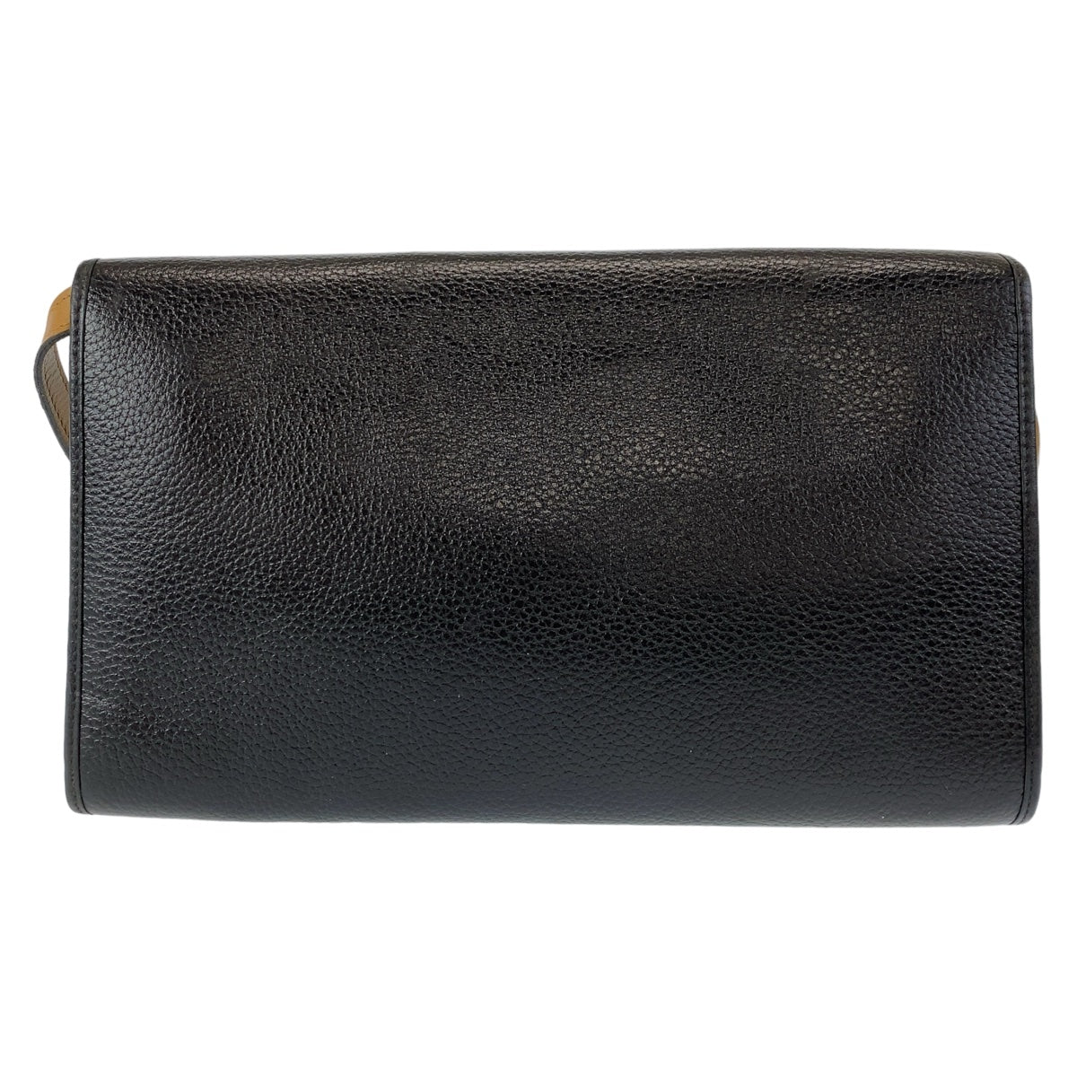 21699
Christian Dior クリスチャンディオール ヴィンテージ ブラック 黒 ゴールド金具 レザー ショルダーバッグ ポシェット レディース AB