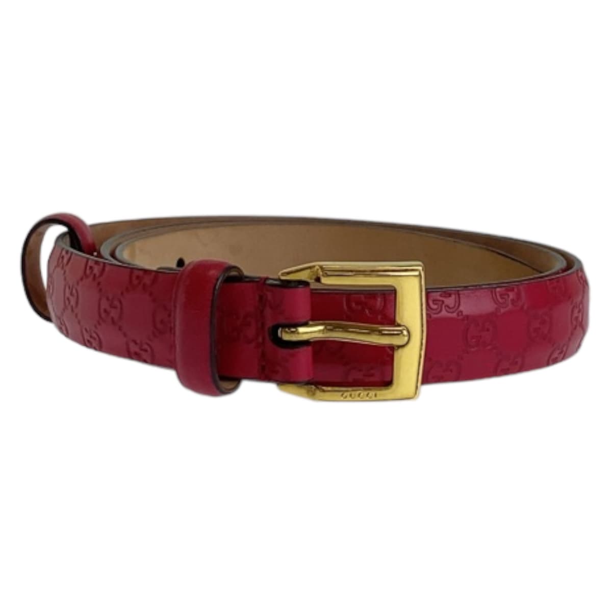 21709
GUCCI Guccissima 85cm/34 inch Pink Gold Hardware Leather 269813 Belt Unisex Men's ABP21