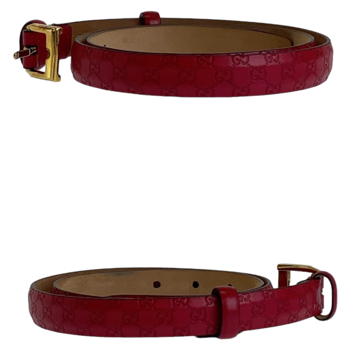 21709
GUCCI Guccissima 85cm/34 inch Pink Gold Hardware Leather 269813 Belt Unisex Men's ABP21