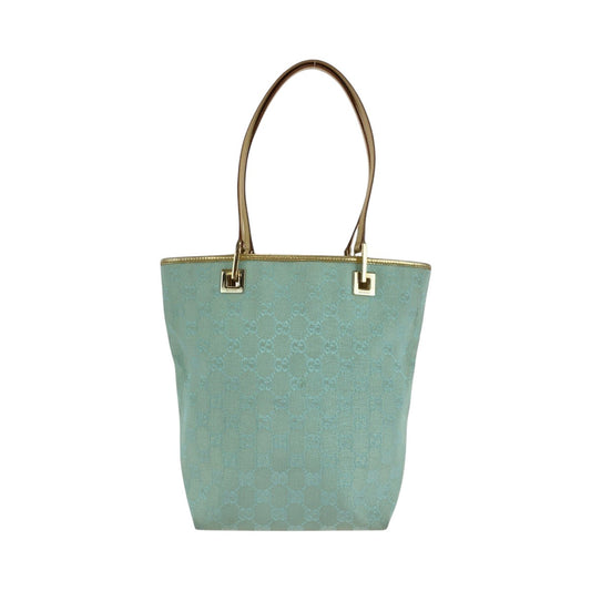 21717
GUCCI グッチ エメラルドグリーン ゴールド金具 GGキャンバス / レザー 002 1099 トートバッグ ハンドバッグ レディース AB